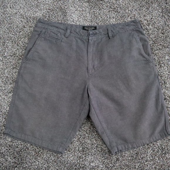 Express Khaki Shorts - Picture 1 of 4
